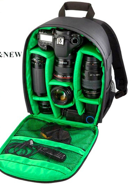 New waterproof dslr slr camera lens backpack case bag相机包