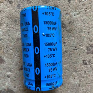 拆机 美国化工 75V15000UF 35*60音频滤波