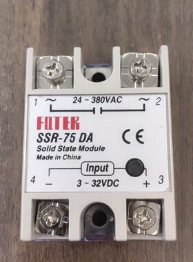 SSR-75DA FOTEK单相固态继电器  电源方式：直流