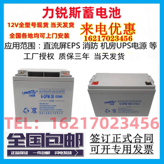 UPS蓄电池6-GFM-100/12V17ah24ah38ah65a100a120a150a200ah