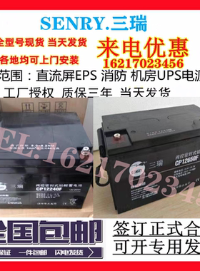 SENRY三瑞UPS蓄电池6FM/CP12380/12V12a17a24a38a40a65a100a120ah