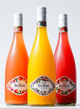 贝利尼桃气~bellini桃子酒草莓酒百香果酒槟起泡酒女生微醺气泡酒