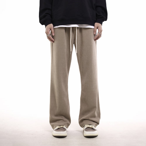 NOBURGER欧棉绒微喇长裤