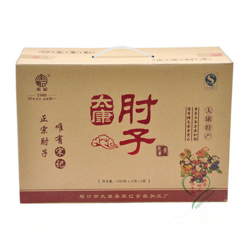 包邮新日期 豫东特产 太康宋记真空熟食五香肘子酱卤猪肉脯2400克