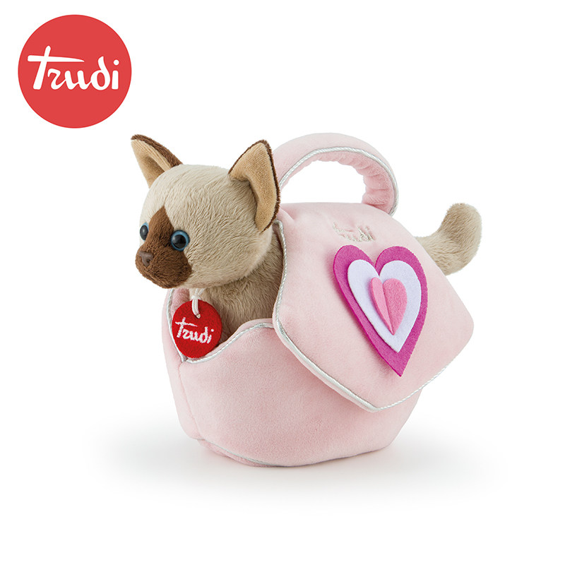 新款意大利trudi可爱手袋小猫小狗毛绒玩具公仔女孩礼物,玩具/童车/益智/积木/模型,毛绒/玩偶/公仔/布艺类玩具,淘宝优惠券,粉丝福利购,淘宝优惠卷