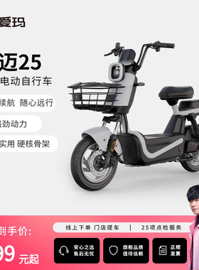 【门店自提】爱玛新国标酷迈48V22铅酸通勤电动自行车