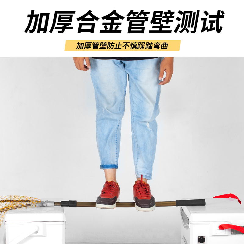 折叠捞网钓鱼网兜捞网竿可折叠可携式捞鱼网大物渔网兜捞网头伸缩