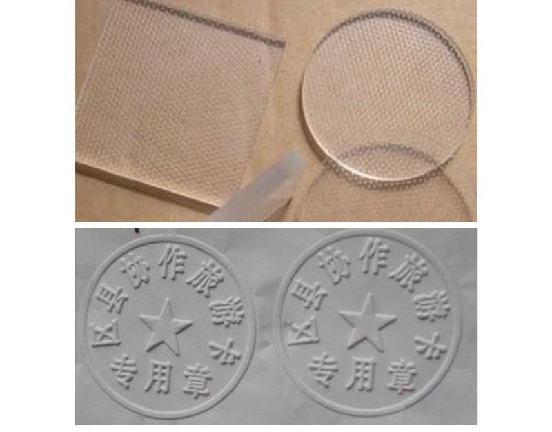 有机玻璃印章材料白色透明铜章钢印模板有机圆形方形一次性钢印片