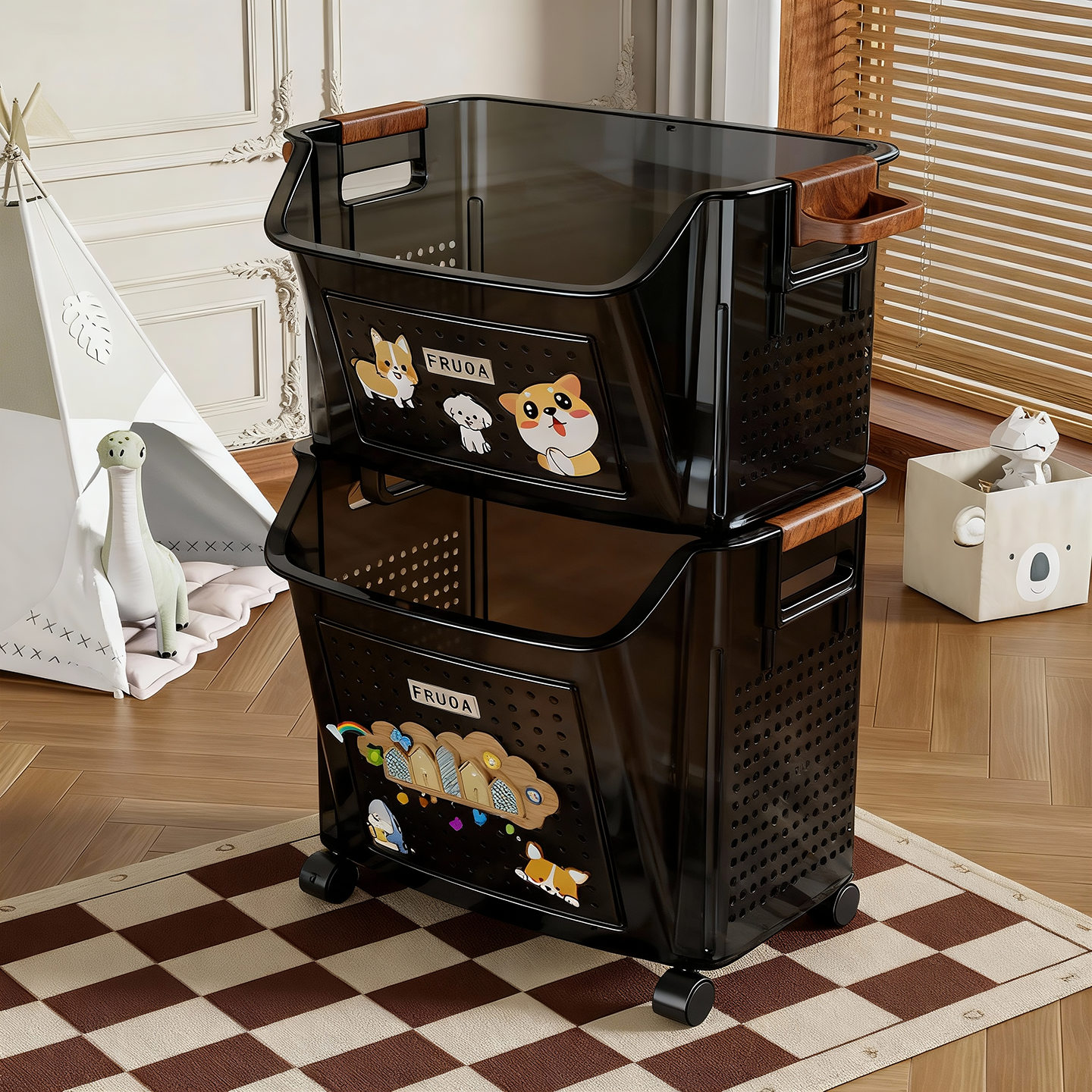 儿童玩具收纳箱家用毛绒娃娃积木整理箱大容量玩偶公仔分类储物箱,收纳整理,收纳箱,淘宝优惠券,粉丝福利购,淘宝优惠卷