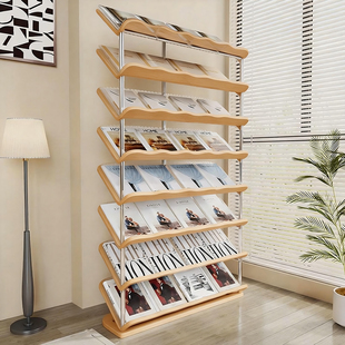 书报架落地多层杂志报刊收纳架宣传手册展示架报纸架单页绘本展架