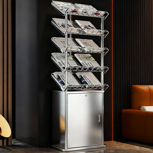 杂志架落地报纸报刊展示架宣传手册书报架置物架资料立式收纳架