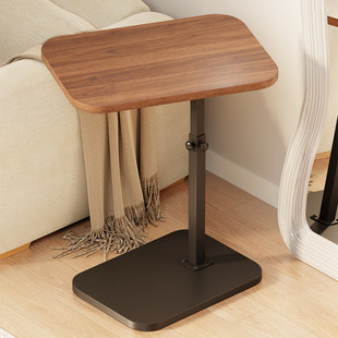 卧室床边小高桌阳台休闲茶几桌小型茶具置物架客厅沙发可升降方桌