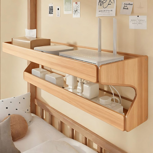 宿舍墙上插排置物架杂物整理架