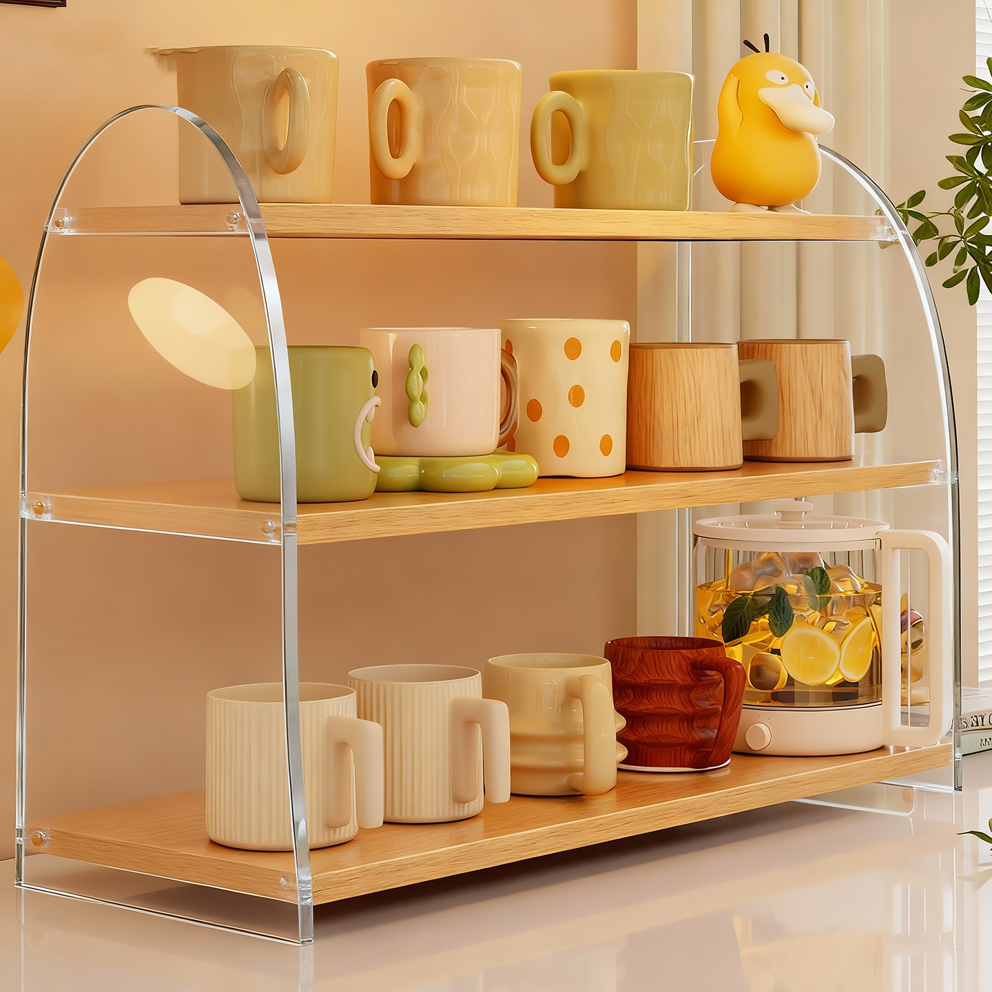 高颜值亚克力杯架多层展示架