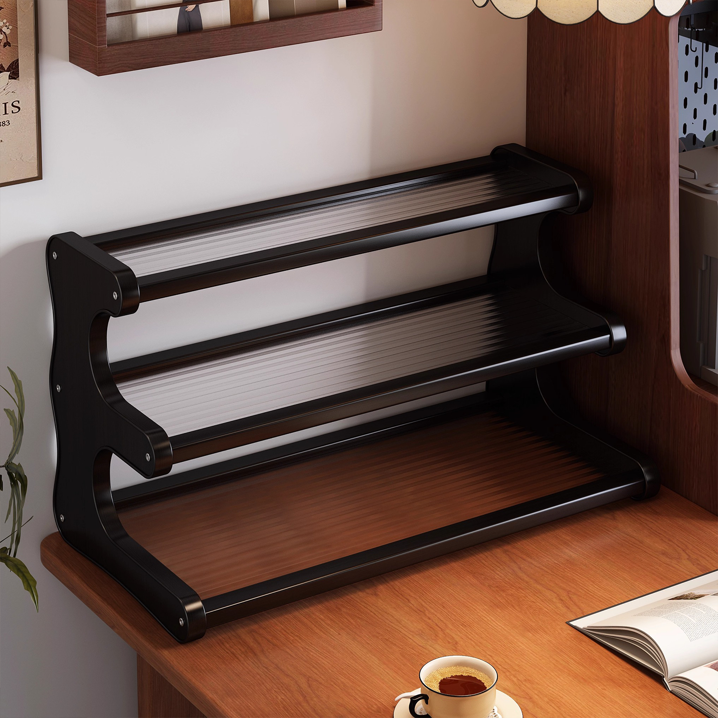 杯子收纳架茶几中古风台面茶杯