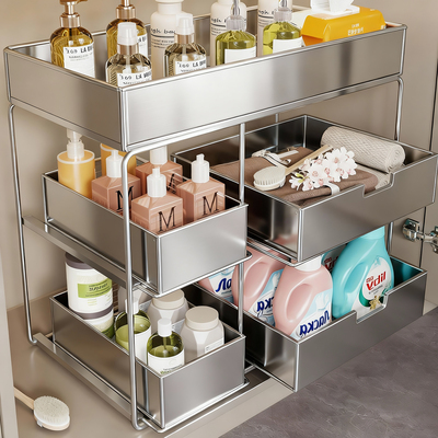 卫生间下水槽置物架收纳架