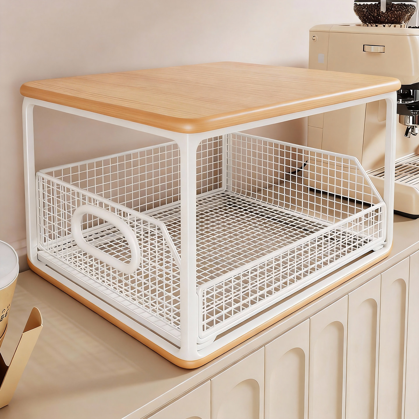 餐桌边柜茶杯水杯置物架茶包咖啡包收纳筐桌面干果零食分层储物筐,收纳整理,整理架/置物架/收纳架,淘宝优惠券,粉丝福利购,淘宝优惠卷