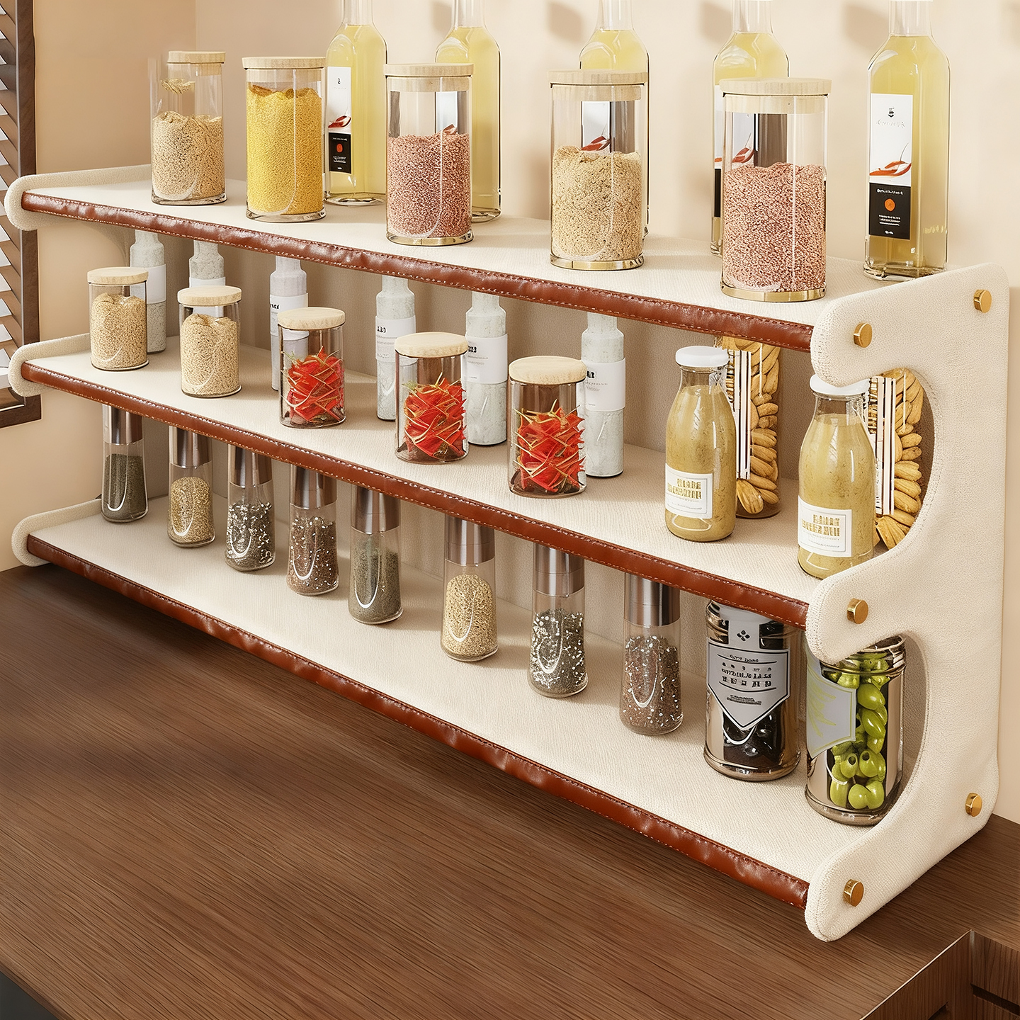 桌面调味料佐料瓶收纳架家用保鲜