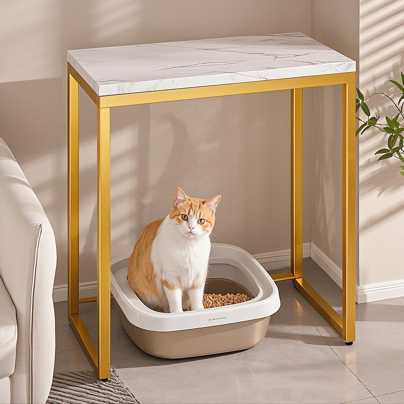 猫砂盆置物架家用猫窝图片