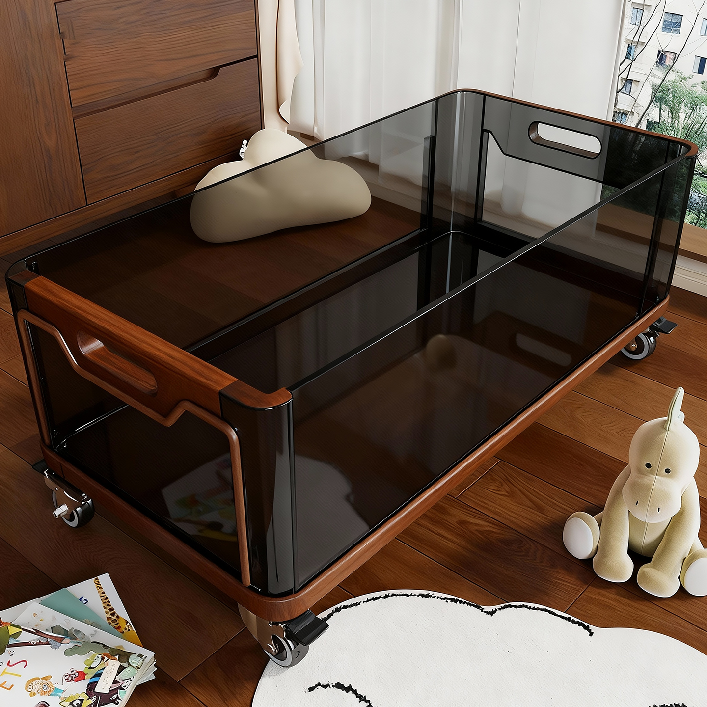 桌下置物架书本收纳架装书神器