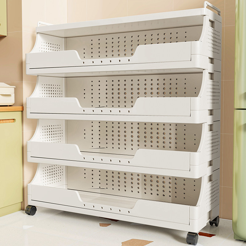 厨房置物架落地带轮分层置物架可移动整理架锅碗瓢盆调味料收纳层,收纳整理,整理架/置物架/收纳架,淘宝优惠券,粉丝福利购,淘宝优惠卷