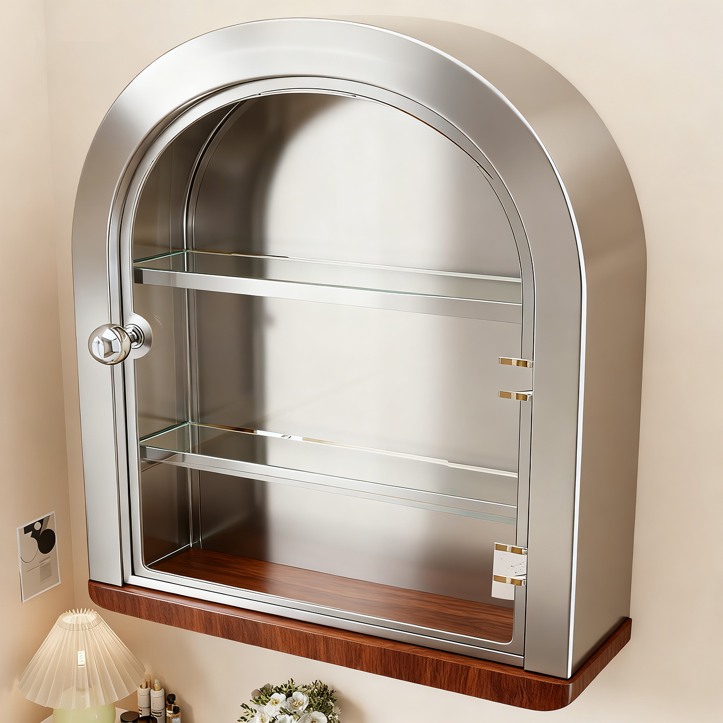 手办展示盒墙面盲盒公仔置物架