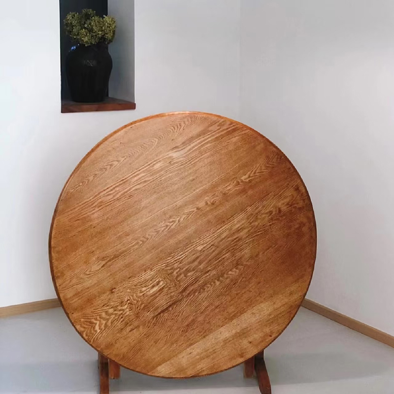 实木圆木板家用餐桌面板定制