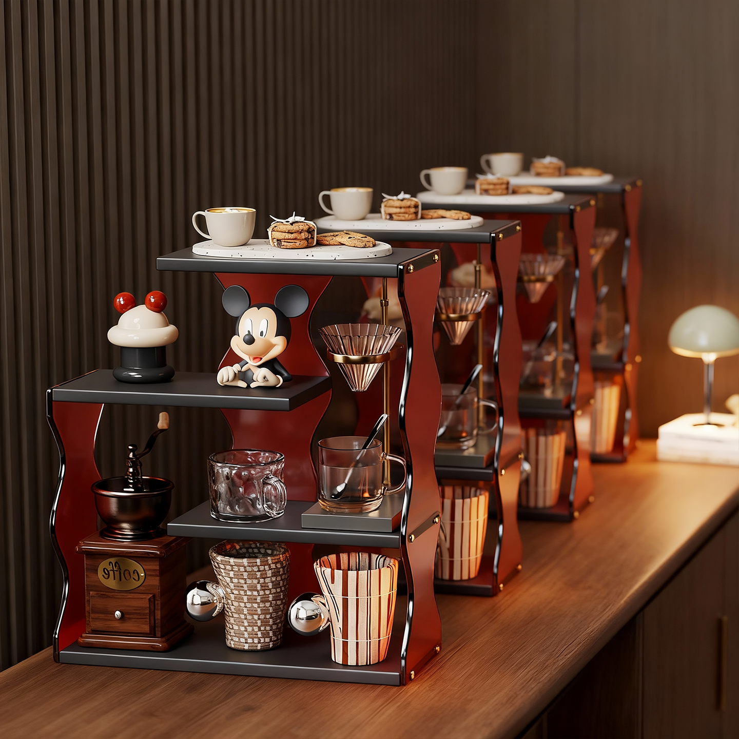 桌面轻奢杯子置物架茶几高颜值