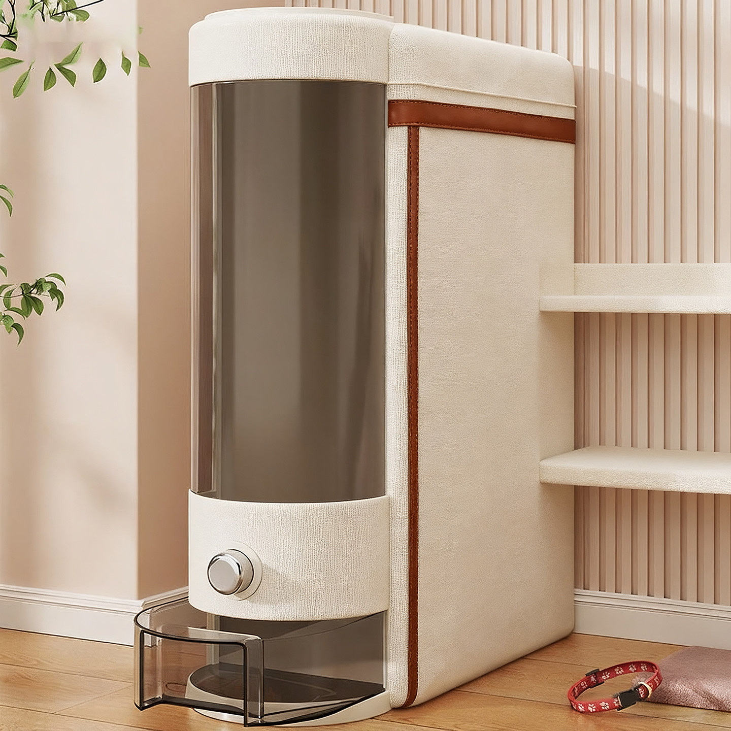 宠物防潮储粮桶猫狗粮通用按压出粮盒猫咪冻干收纳箱大容量粮食箱