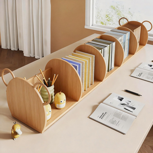 桌面书架置物架分隔挡板书立架学生书桌书本收纳架飘窗宝宝绘本架