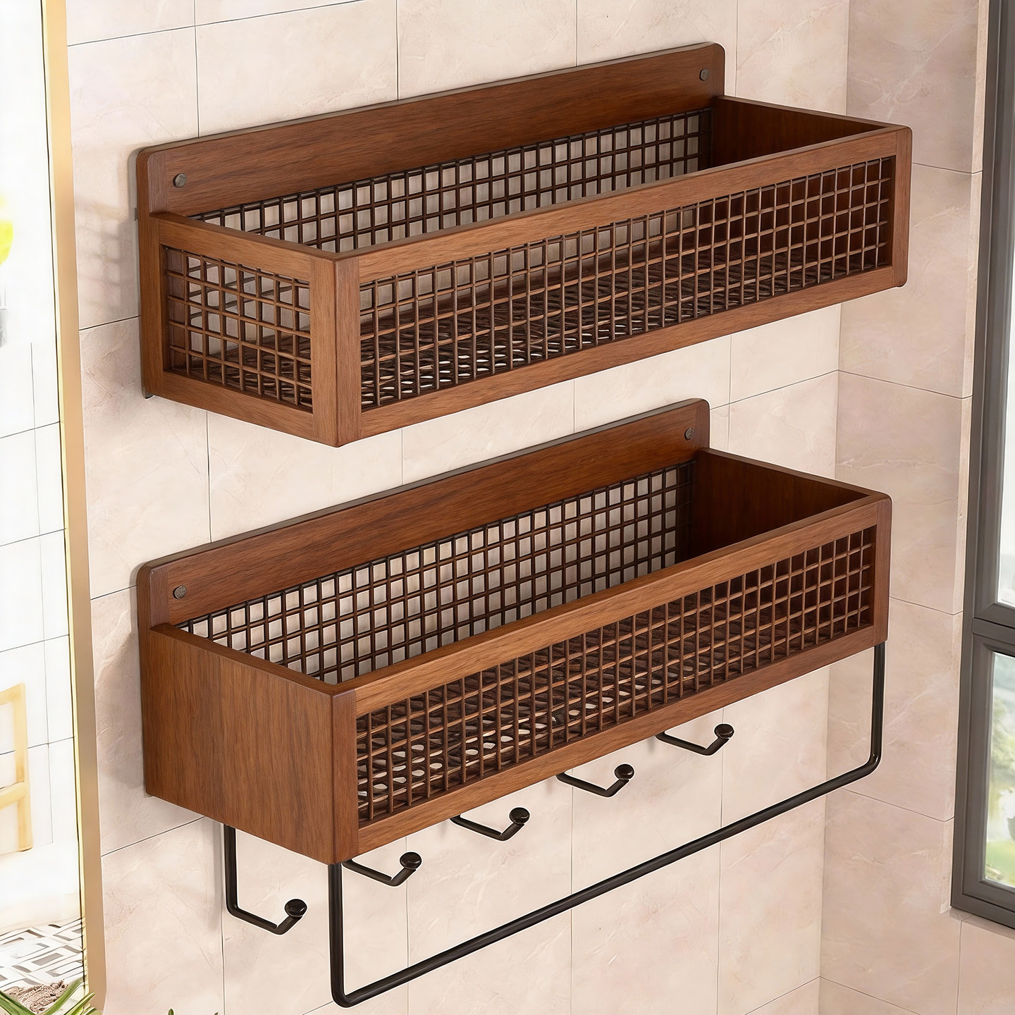 卫生间壁挂式置物架洗漱台免打孔洗漱用品化妆品摆放架浴室收纳架,家庭/个人清洁工具,浴室角架/置物架,淘宝优惠券,粉丝福利购,淘宝优惠卷