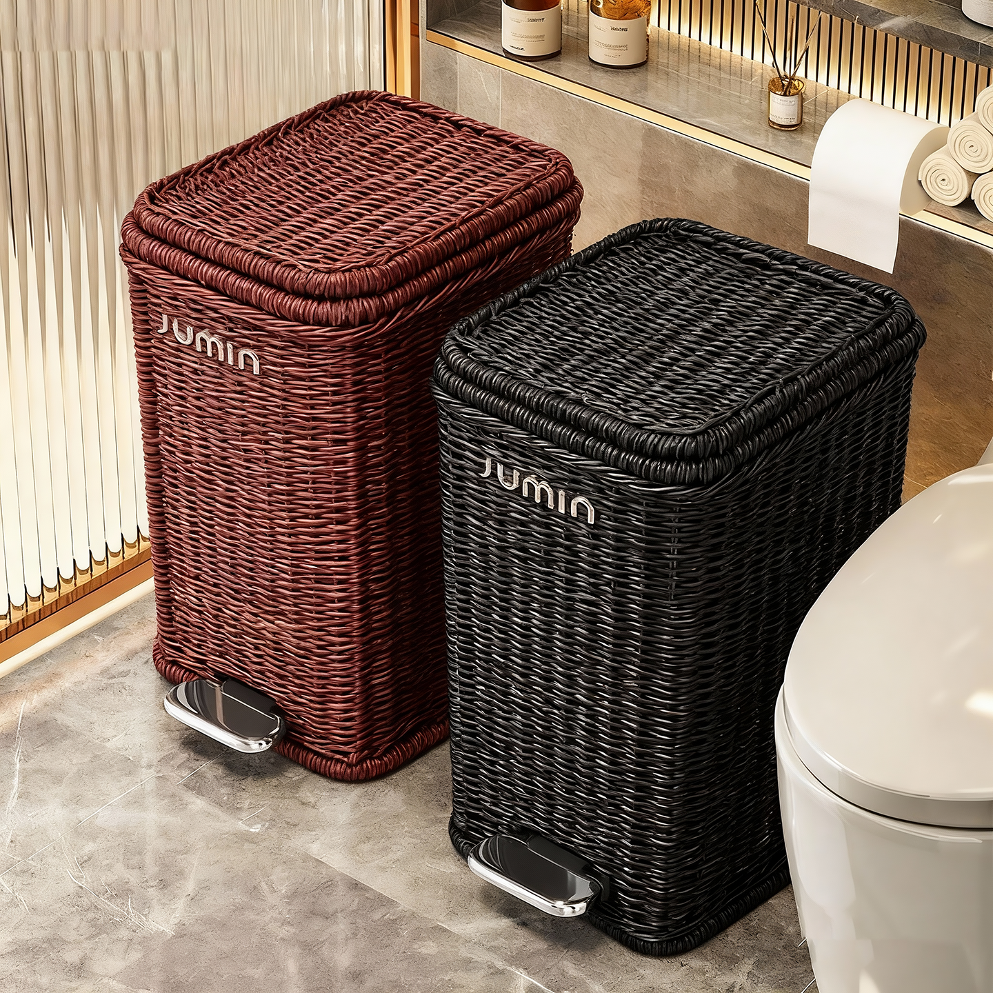 新款高档垃圾桶家用客厅卧室脚踏式带盖卫生桶多功能大容量废纸篓,家庭/个人清洁工具,垃圾桶,淘宝优惠券,粉丝福利购,淘宝优惠卷