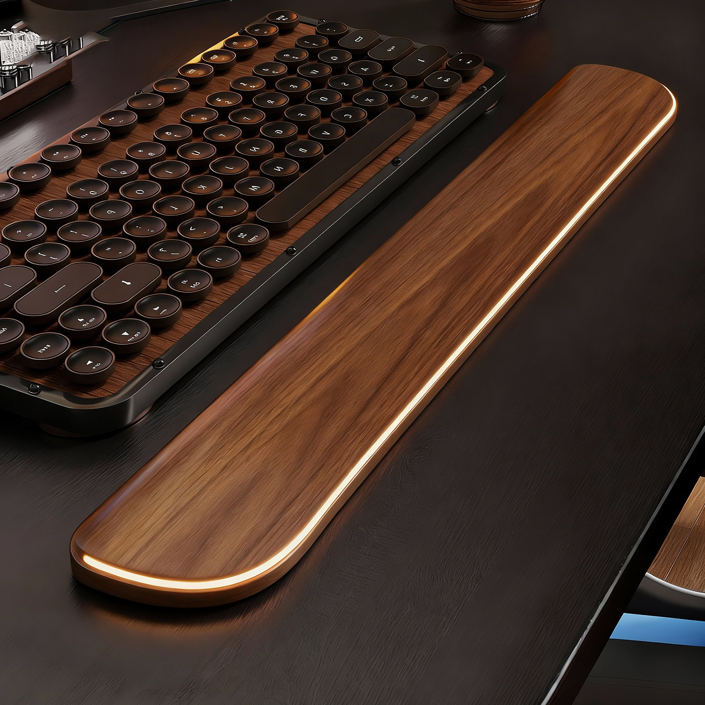 实木键盘手托机械键盘掌托鼠标托垫护腕垫办公桌打字腕托增高托垫