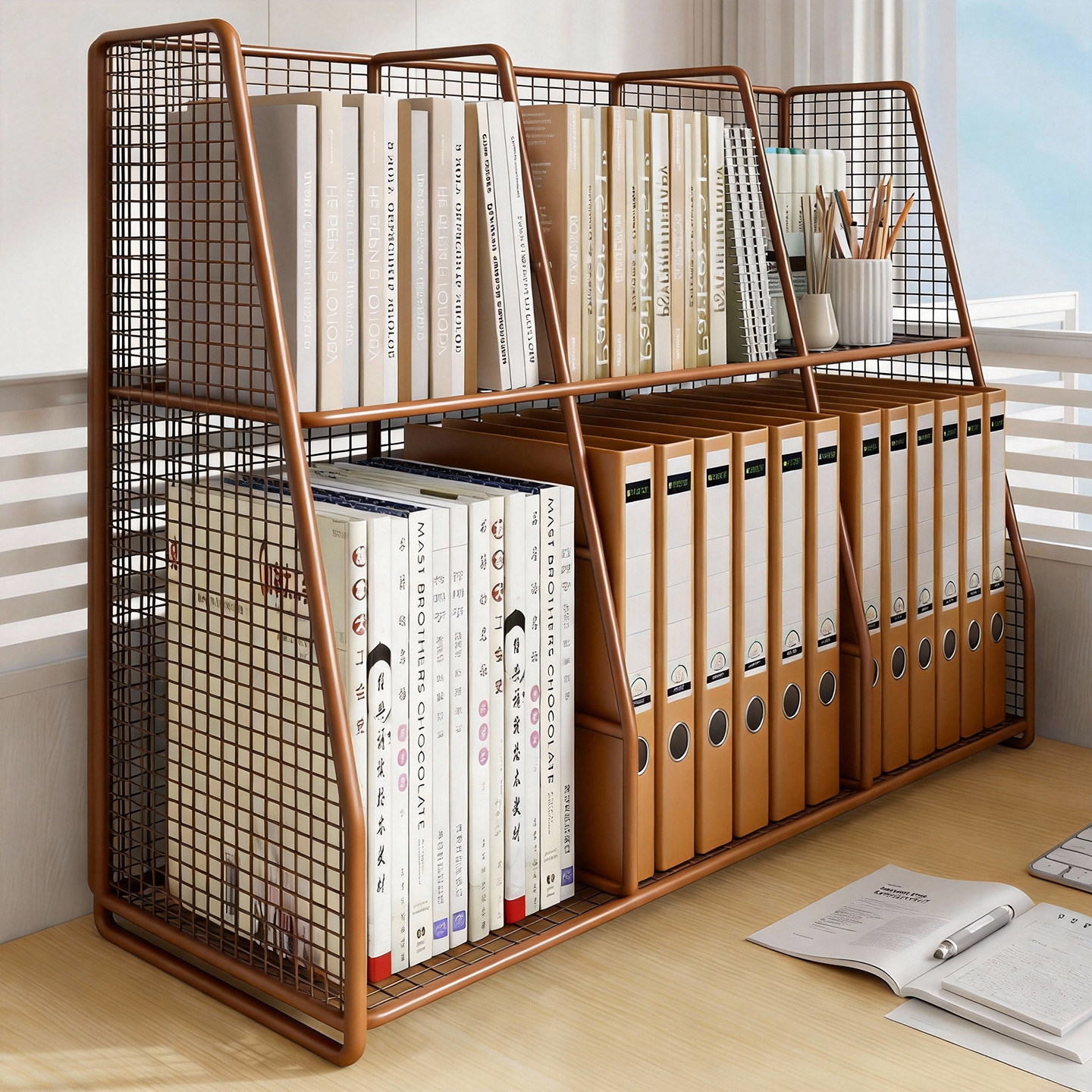 学科分类置物架桌面书架立式分层书本收纳架飘窗整理小书柜阅读架,住宅家具,书架,淘宝优惠券,粉丝福利购,淘宝优惠卷