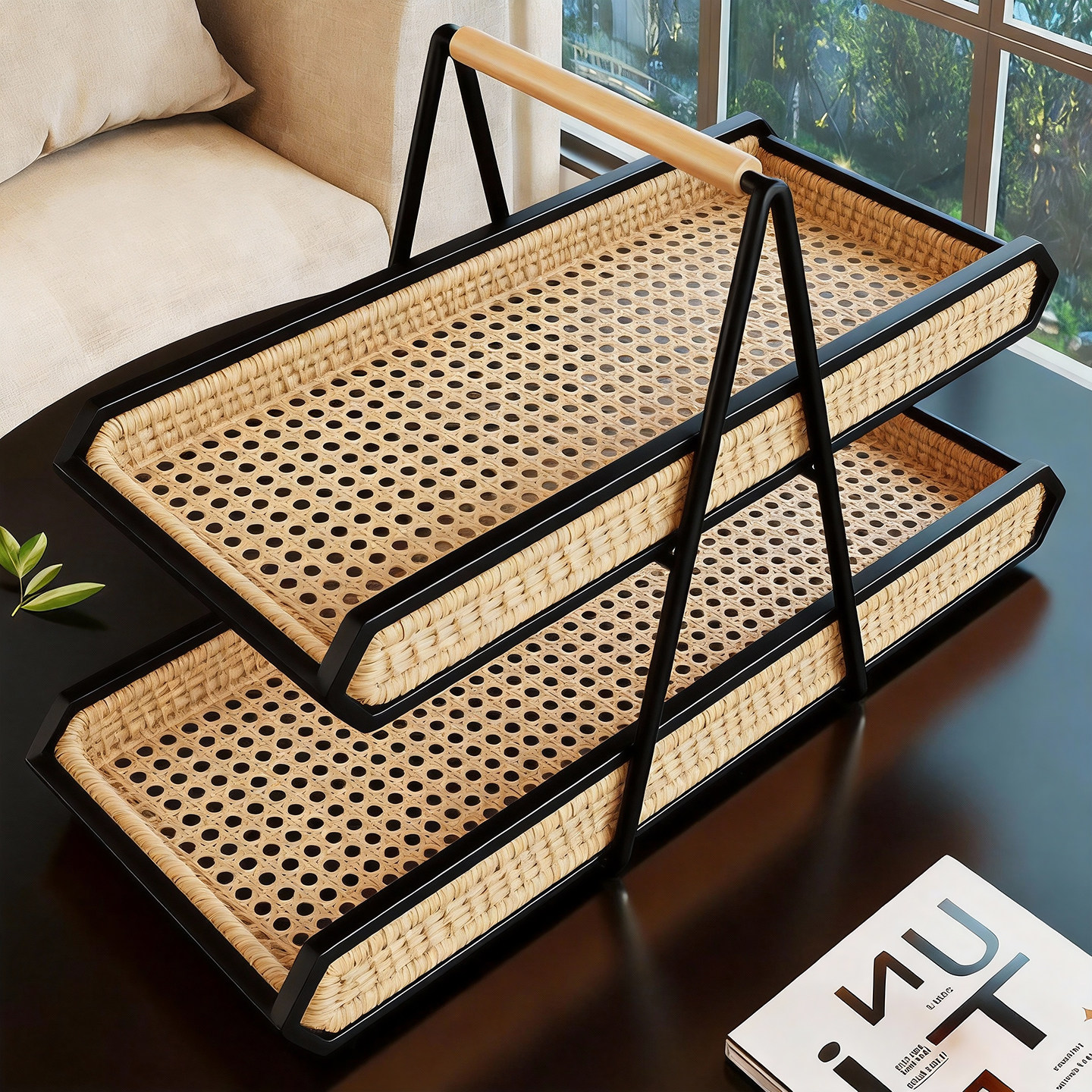 水果篮桌面高档干果糖果摆放架茶几餐桌多层零食甜点瓜果摆放果盘