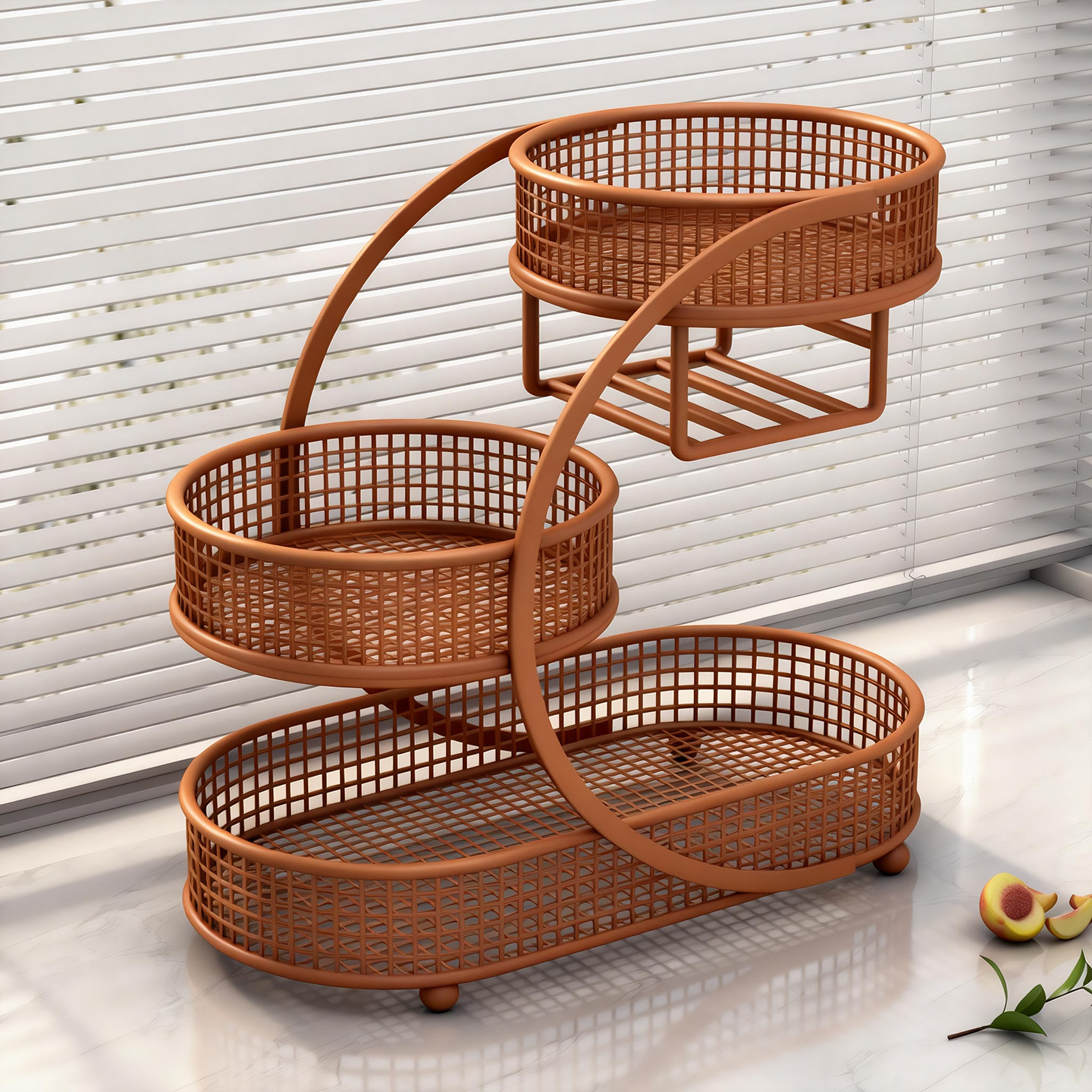 厨房高颜值果盘客厅茶几桌面多层水果瓜果沥水架多功能纸巾放置架,厨房/烹饪用具,果蔬置物架/篮/框,淘宝优惠券,粉丝福利购,淘宝优惠卷