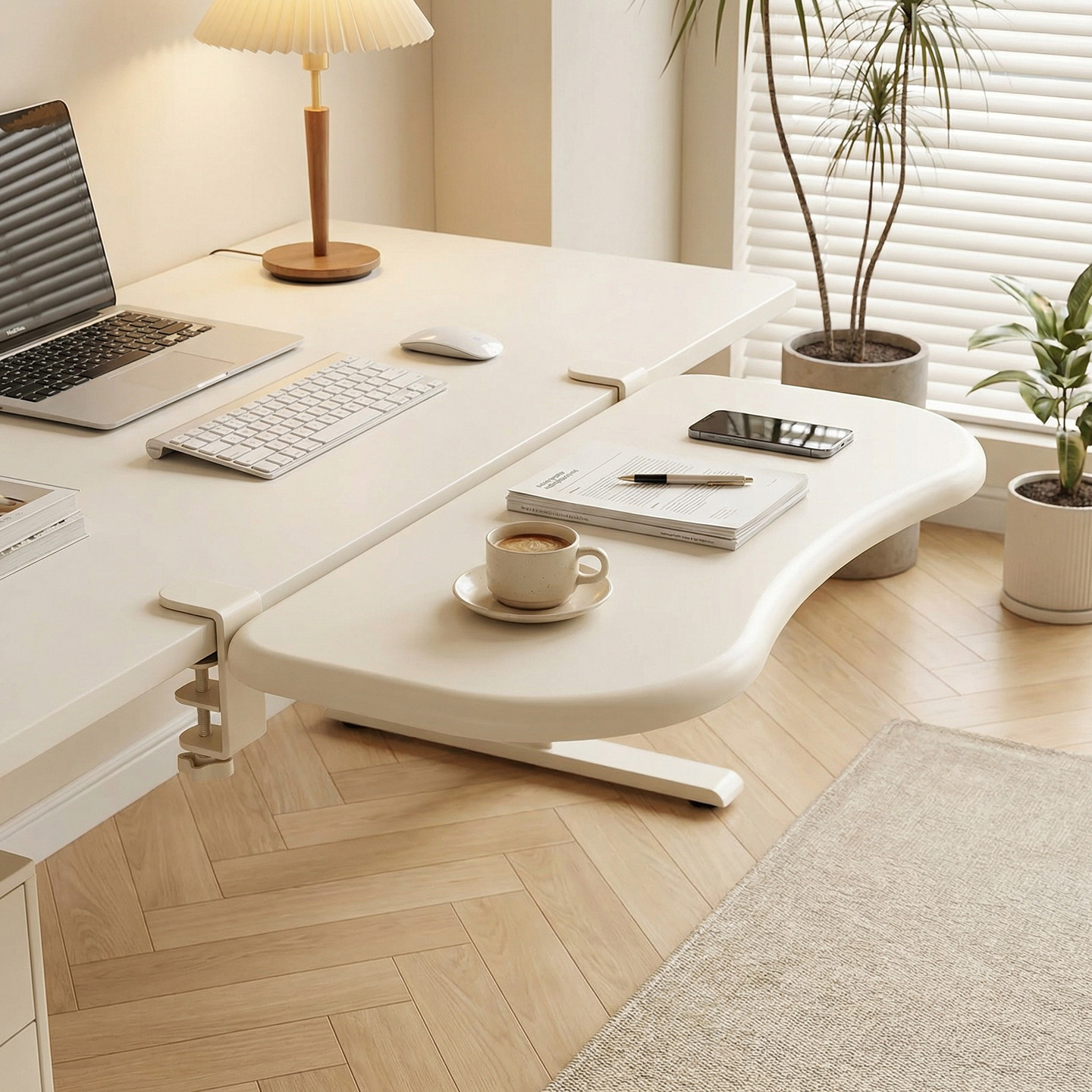 桌面延长板免打孔电脑桌扩展延伸板可折叠键盘鼠标托架手臂支撑架