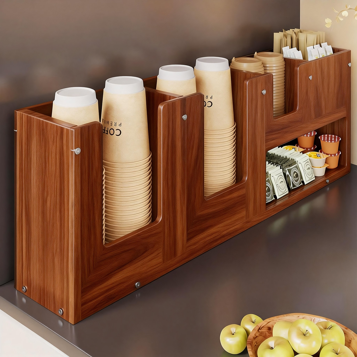 桌面一次性杯子置物架