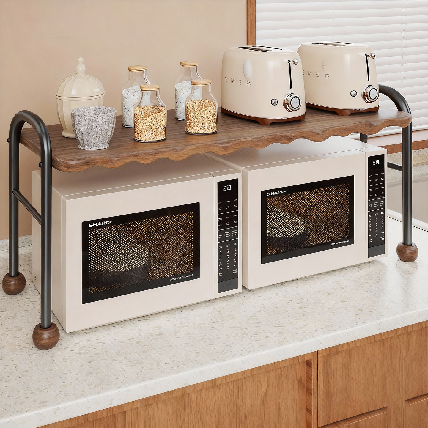 厨房多功能微波炉置物架