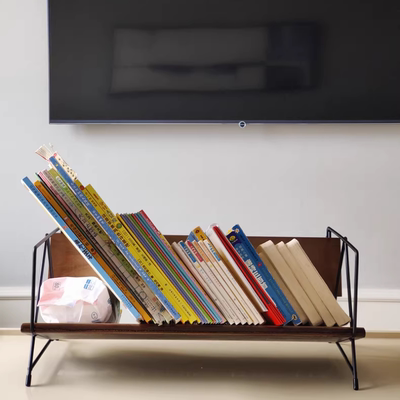 桌面书架实木置物架图书馆书架