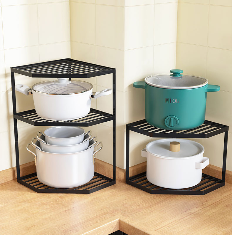 厨房收纳架水槽转角橱柜分层