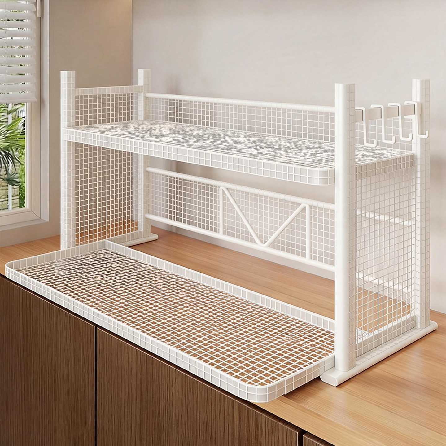 厨房台面多层微波炉置物架