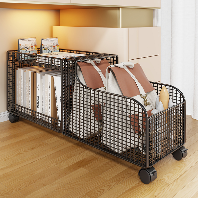 桌下置物架可移动大容量储物架