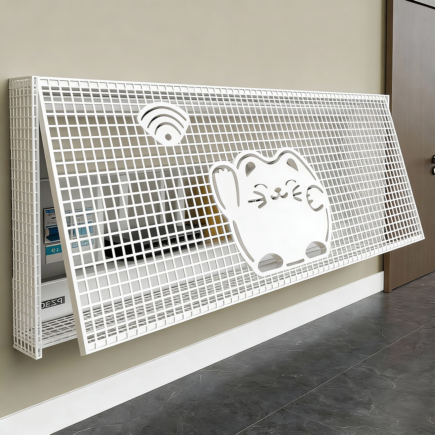 弱电箱装饰壁画客厅卧室简约