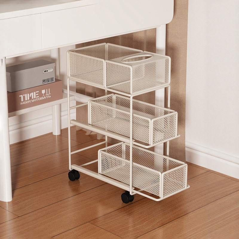 桌下文件书本收纳架可移动学生宿舍杂志整理架客厅落地小推车书架,收纳整理,整理架/置物架/收纳架,淘宝优惠券,粉丝福利购,淘宝优惠卷