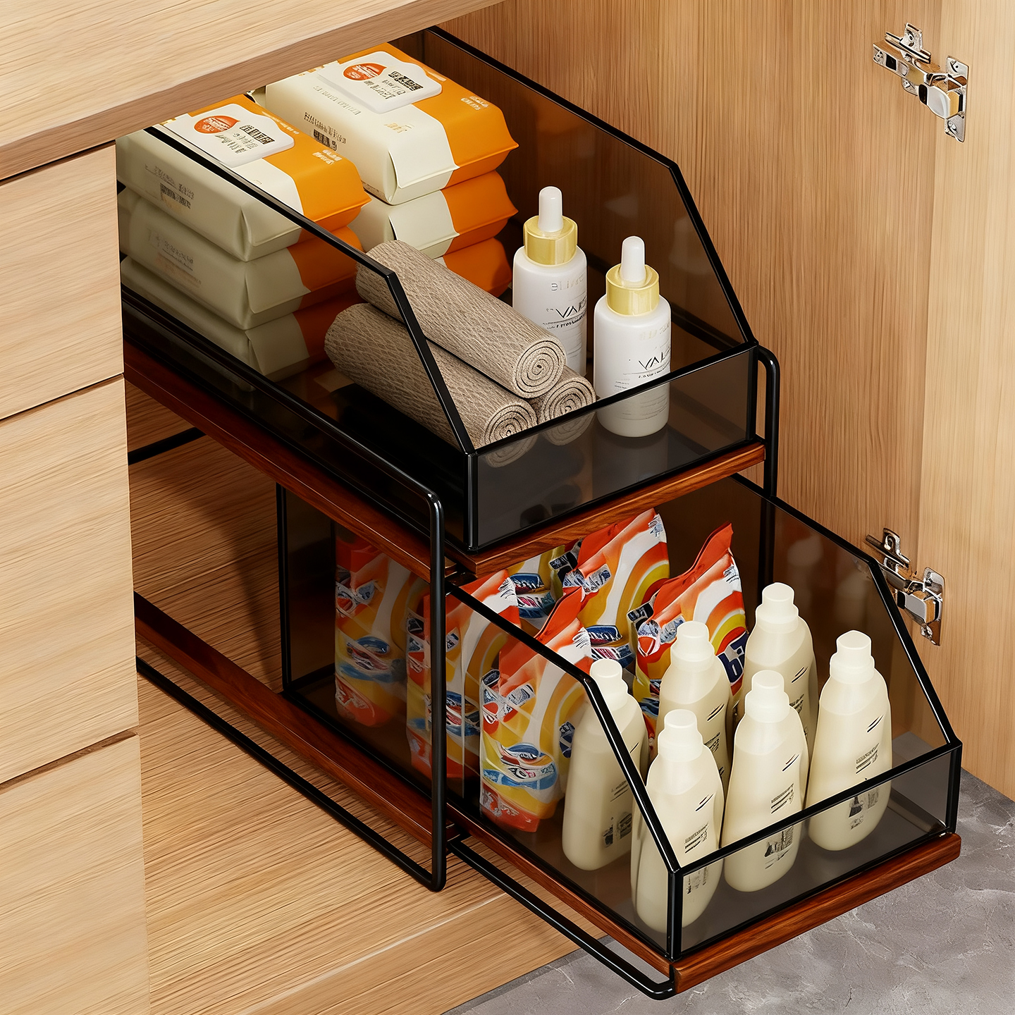 浴室下水槽置物架多层储物