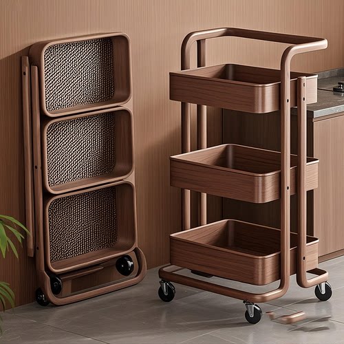 移动边几客厅分层置物小推车