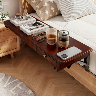 床头柜床边置物架可折叠储物架家用卧室床头桌侧边柜床头收纳神器