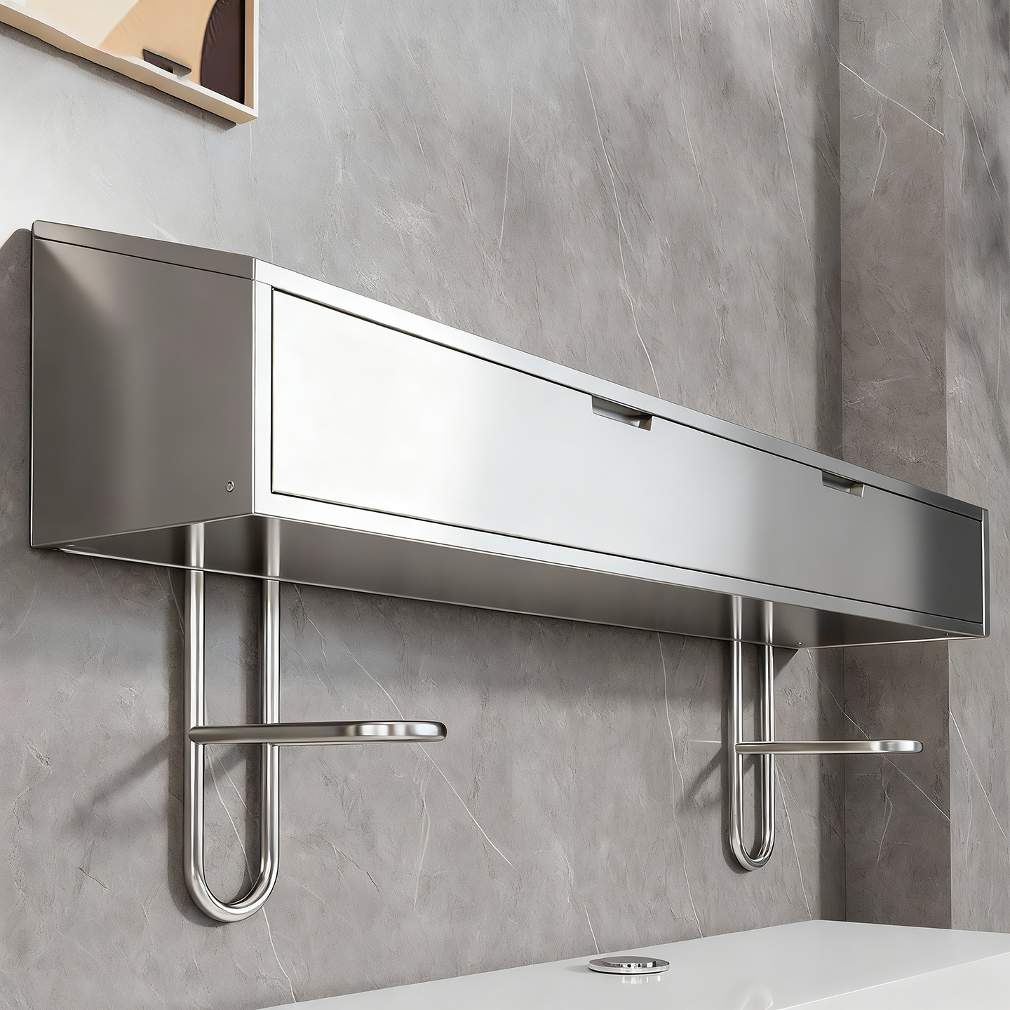 免打孔多功能马桶上方置物架