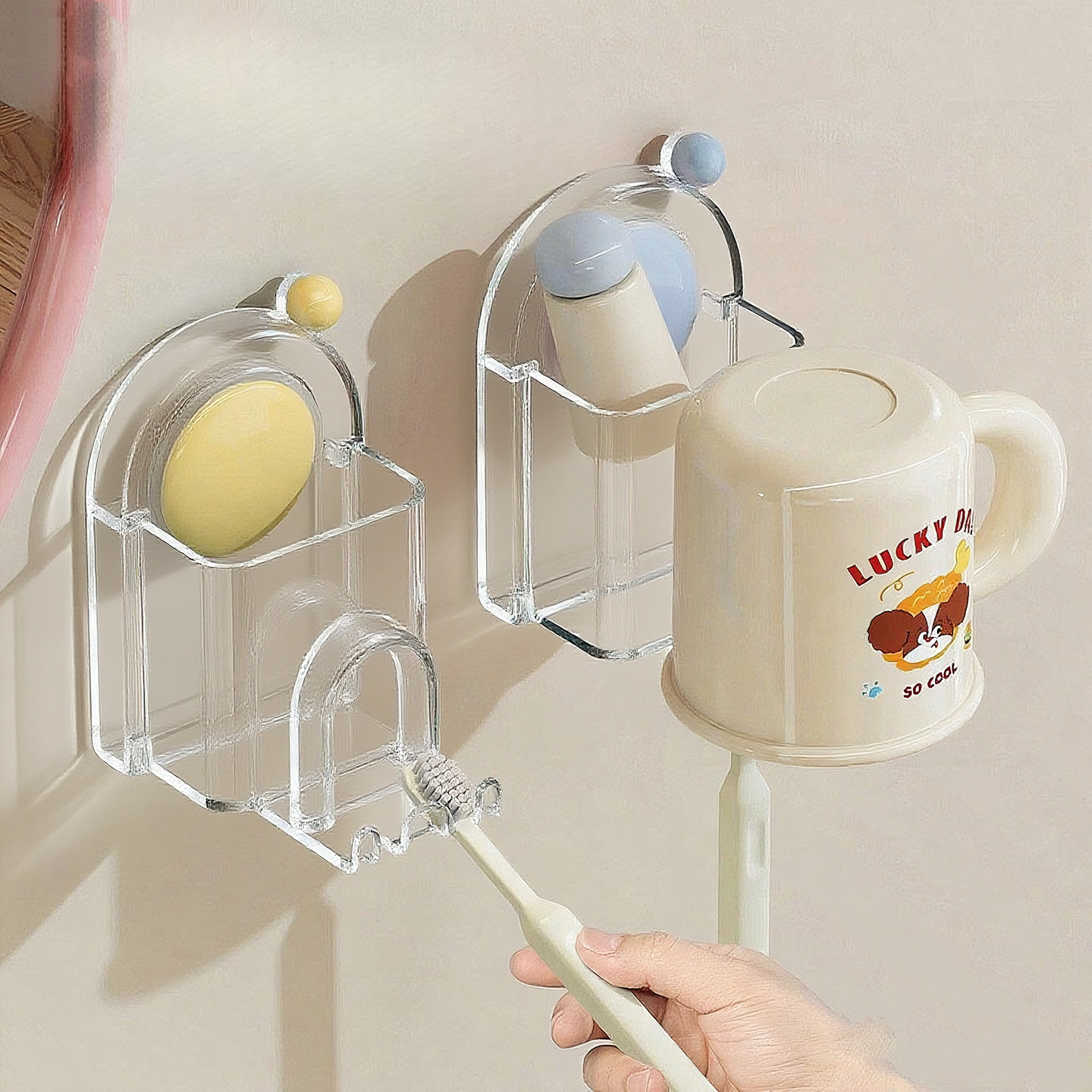 多巴胺牙刷置物架免打孔